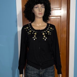 Top Knits brand cardigan ,with detailed neckline.